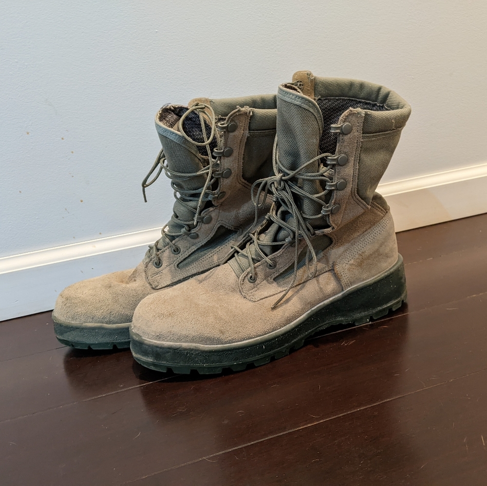 WELLCO Air Force TW Sage Green Military Boots Men's 10 W  SPM1C1-10-D-1040